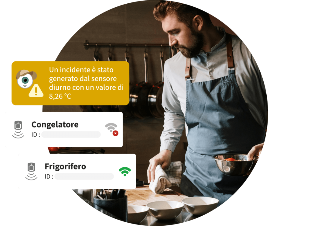 Sensori di temperatura per marchi di settore food service